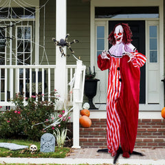 68-Inch Halloween Scary Clown Standing Decoration