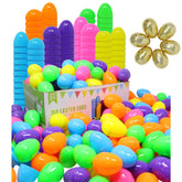 98-Piece Easter Egg Set with 2 Golden Eggs, Plastic Fillable Eggs for Egg Hunts