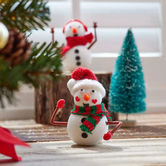 12 Pack DIY Snowman Craft Kit - Christmas Build Your Own Snowman Activity
