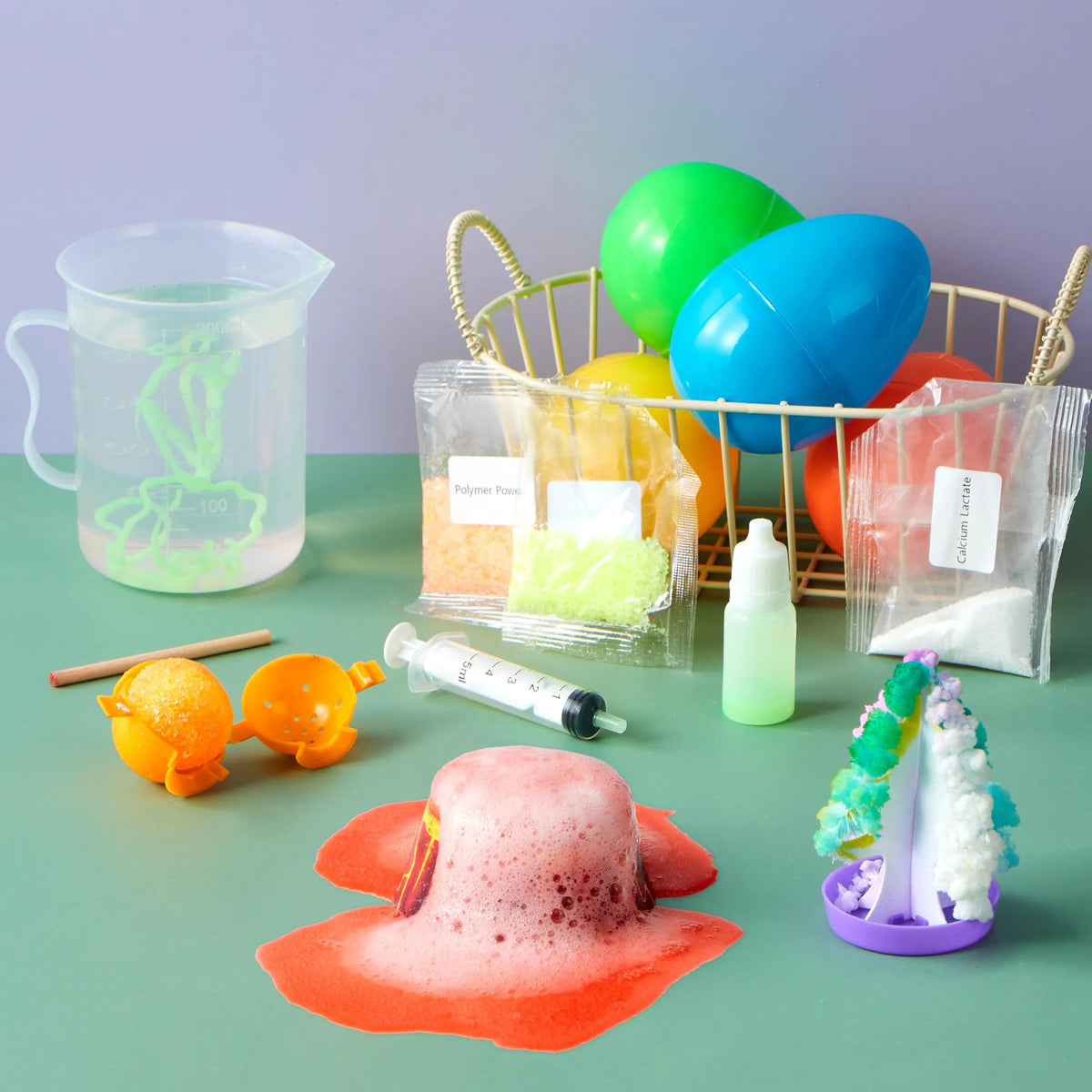4 Jumbo Prefilled Easter Science Experiment Eggs