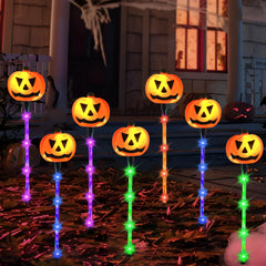 10-Pack Halloween Solar Pumpkin Pathway Lights