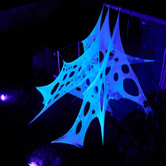 1000 sq ft Halloween Spider Web Decoration for Outdoor Use