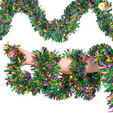 4-Pack Mardi Gras Tinsel Garland