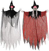 51-Inch Light-Up Hanging Witch Decorations (2 Pack)