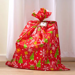 Oversized Christmas Gift Bag 56"x36" - Large Plastic Gift Wrapping Bag