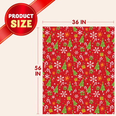 Oversized Christmas Gift Bag 56"x36" - Large Plastic Gift Wrapping Bag