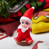 Christmas Red Tiny Soft Plush Elf Doll for Holiday Decor