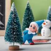 Blue Tiny Elf Soft Plush Christmas Doll