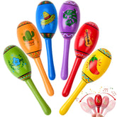 6-Piece Mini Wooden Maracas for Kids - Cinco De Mayo