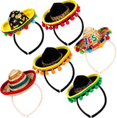 Cinco De Mayo Sombrero Headband (6 Pack)