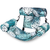 Green Leaves Inflatable Pool Floats Lounge Chair for Adults