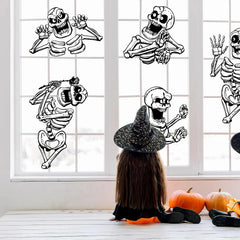 JOYIN Halloween Skeleton Window Clings for Glass Walls