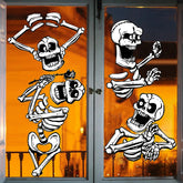 JOYIN Halloween Skeleton Window Clings for Glass Walls