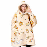 Adult Sherpa Cat Wearable Blanket