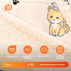 Adult Sherpa Cat Wearable Blanket