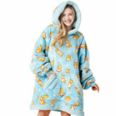 Adult Sherpa Wearable Blanket - Corgi