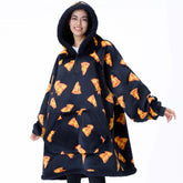 Adult Sherpa Wearable Blanket - Pizza