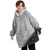 Kids' Sherpa Wearable Blanket - Star Glow Print