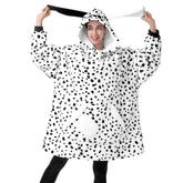 Adult Dalmatian Sherpa Wearable Blanket