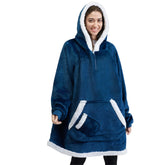 Adult Sherpa Wearable Blanket - Navy