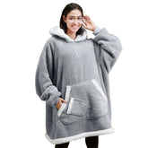 Adult Sherpa Wearable Blanket - Gray