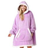 Adult Sherpa Wearable Blanket - Violet