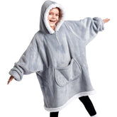 Kids' Sherpa Wearable Blanket - Gray