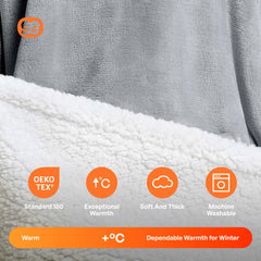 Kids' Sherpa Wearable Blanket - Gray