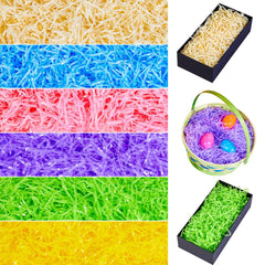 JOIN 0.75LB Easter Plastic Grass - 6 Colors Shredded Filler