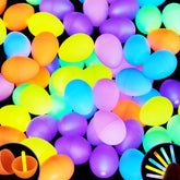 JOYIN 100 Pcs Easter Eggs with Mini Glow Sticks