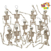 JOIN 10-Pack 16-Inch Halloween Hanging Skeletons