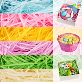 JOYIN 1LB Recyclable Easter Grass - 6-Color Crinkle Paper Shred