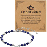 2026 Dark Blue Graduation Bracelet with Greeting Card and Gift Box for Women