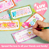 JOYIN 28-Piece Valentine's Day Stress Relief Pop Bubble Fidget Toys with Heart Pop Fidget Bracelets