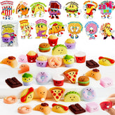 JOYIN 28-Pack Valentine's Day Cards with Kawaii Dessert Fidget Toys (14 Designs)