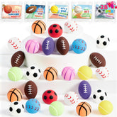JOYIN 28-Pack Valentine's Day Kawaii Sports Ball Mochi Squishy Fidget Toys for Kids