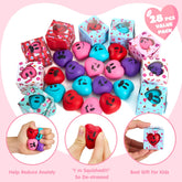 JOYIN 28-Pack Valentine Heart Stress Balls in Boxes