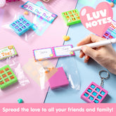 JOYIN 28-Piece Valentine's Day Plastic Tic Tac Toe Game Favors in 4 Colors for Kids Goodie Bag Stuffers