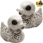 JOYIN 2 Pack 4.5-Inch Halloween Duck Skeleton Plastic Bones