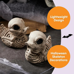 JOYIN 2 Pack 4.5-Inch Halloween Duck Skeleton Plastic Bones