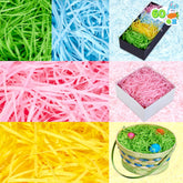 JOYIN 3.75 lb Easter Fake Grass Crinkle Paper Shred