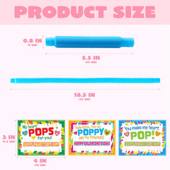 JOYIN 30 Pack Valentine's Day Pop Tubes Fidget Toys for Kids