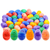 JOYIN 30 Pcs 3.15 Inch Iridescent Plastic Easter Eggs
