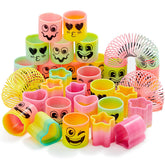 JOYIN 30-Pack Mini Rainbow Coil Spring Fidget Toys