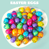 JOIN 36-Pack 2.3-Inch Fillable Printed Plastic Eggs