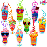 Joyin 24-Pack Valentine's Day Teddy Bears with Heart Cards - Bulk Classroom Party Favors, Kids Gift Exchange for Boys & Girls (Assorted Colors)