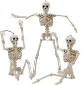 JOYIN 3-Pack 16-Inch Halloween Hanging Skeletons with Movable Joints