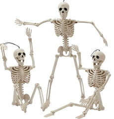 JOYIN 3-Pack 16-Inch Halloween Hanging Skeletons with Movable Joints