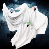 JOYIN 3-Pack 35.4-Inch Halloween Light-Up Hanging Ghost Decorations for Spooky Home Props
