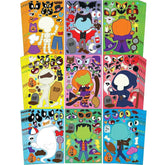 JOYIN 45-Piece Halloween Make-A-Face Stickers for Party Decorations